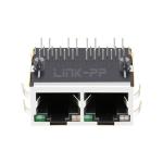 LPJG27395A53NL 10/100/1000 Base-T Without Leds 1x2 Port RJ45 Modular Jack