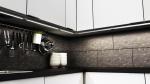 10mm Aluminum LED Profiles For Strip Lights Interior Lighting With Frosted Cover