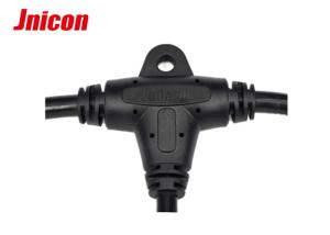 Wholesale IP67 Electrical 3 Way Waterproof Cable Connector T Type 2 Pin Wiring Connector Plug from china suppliers