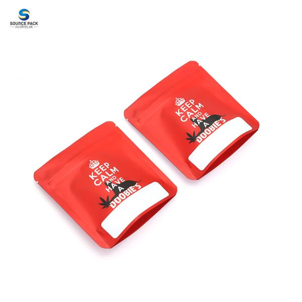 Custom Printing Resealable Mylar Bag Smell Proof Stand Up Pouch Zipper