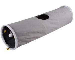 Wholesale Grey Collapsible Lambswool Peephole Outdoor Cat Tunnel from china suppliers