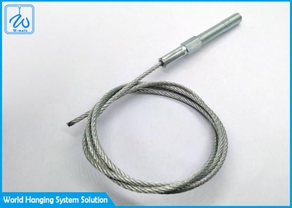 1x19 Galvanised Wire Rope Fittings For Suspension Cable System