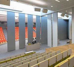 Wholesale OEM Acoustic Partition Wall 85 MM Demountable Separation Shutter Removable Sliding Wooden Panels from china suppliers