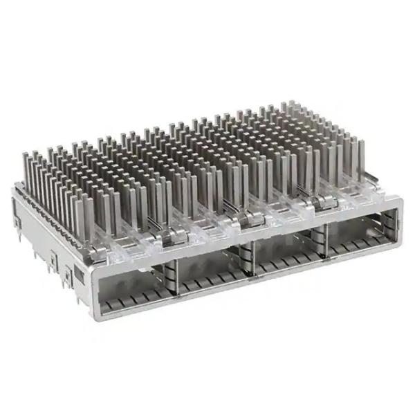 TE 2057183-3 QSFP+ Cage Ganged (1 x 4) with Heat Sink Connector Included