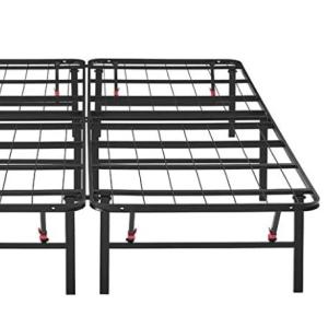 Wholesale Modern Design Black Iron Platform Bed Frame Foldable and Competitive for Home Hotel Bedroom from china suppliers