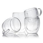ODM Double Wall Glass Insulated Coffee Glasses 6oz 8oz 10oz 12oz