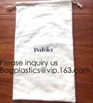 White Brushed Cotton Twill Drawstring Bag For Packaging,Cotton Flannel Dust bag