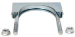 Saddle Exhaust 4 U Bolt Clamp Zinc Plated Flat Band