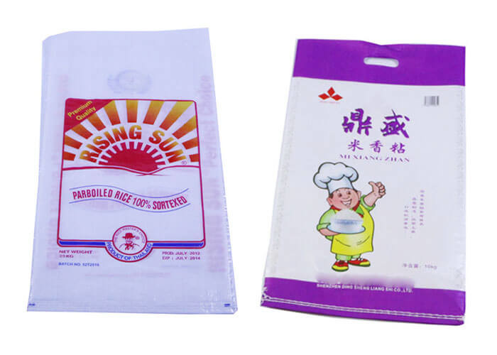 Personalised Printed Pp Bags Sugar Sack , 50 Kg Empty Bags Side Gusset