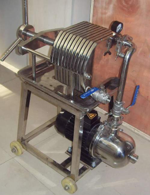 304 Stainless Steel Filter Press Sewage Treatment Soy Sauce 0.75kw