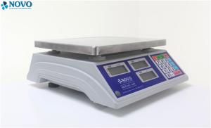 Wholesale Dual Interval Digital Pricing Scale , Commercial Digital Weighing Scale Green Backlight from china suppliers