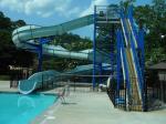 Kids Water Playground Rides Water Fun Swimming Pool Wide Spiral Slide