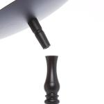 Black Two Holes Egyptian shisha hookah Aluminium Material Anodic Sandblasted