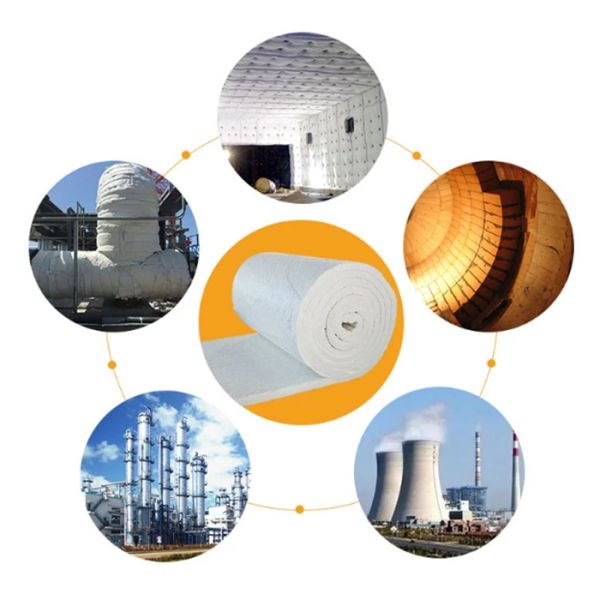 1260°C Heat Resistance Ceramic Fiber Blanket with 96 Kg/M³ Density and Low Thermal Conductivity