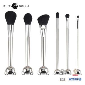 Wholesale Cat Shape Plastic Handle Design Makeup Tools With 100% Synthetic Hair Shiny Aluminium Ferrule from china suppliers