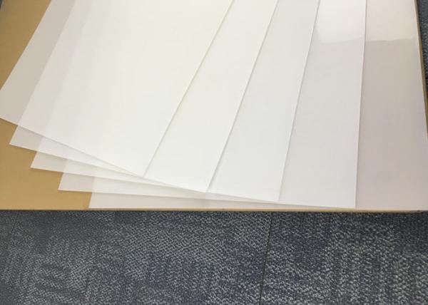 Rigid Translucent PVC Sheet 1500mm Max Width 0.2mm - 0.9mm Thickness For