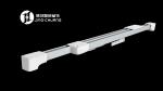 L500cm 0.6mm Thick Automatic Curtain Track System Adjustable Ceiling Curtain