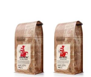 Wholesale customized printing stand up pouch foil lined natural kraft paper bags 16oz with valve from china suppliers