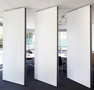 Wholesale White Wooden Acoustic Partition Wall For Conference Room / Sound Proof Movable Wall Dividers from china suppliers