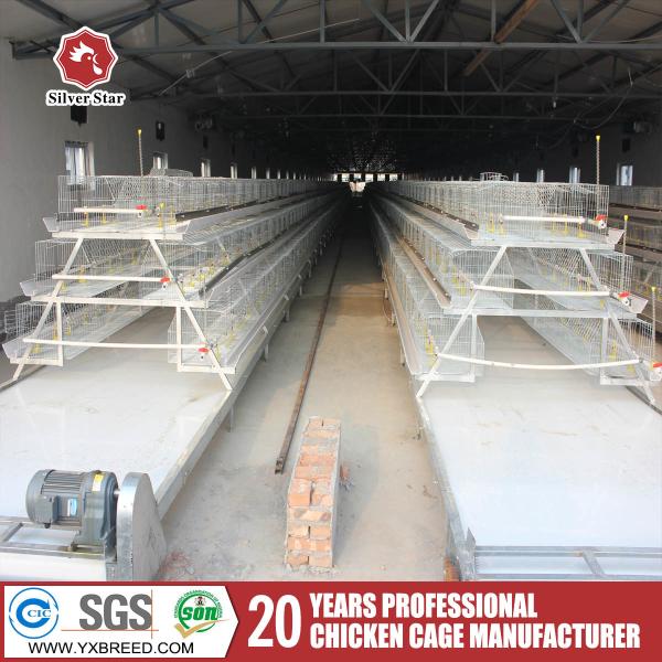 Poultry Farm Automatic A Type Galvanized Layer Egg Laying Chicken Battery Cage
