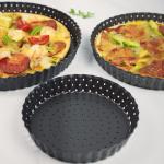 Perforated Carbon Steel Thickened Non-Stick Living Bottom Pizza Pan Baking Mold