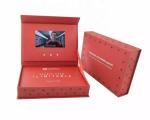 4.5/5/7/10.1 inch LCD video gift box, custom print video packaging gift box for