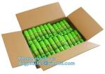tie top caddy liners, corn starch plastic bag / compost T-shirt bag / 2.5mil