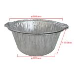 Food Container Heavy Duty Disposable Aluminum Foil Pot With Lid for Takeaway