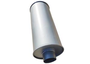Wholesale Round Diameter Offset 3&quot; Aluminum TIG Universal Car Exhaust Muffler from china suppliers