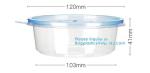 fastfood bowl pac Hot Sale Stocked100% Biodegradable Eco-Friendly Biodegradable