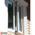Energy Efficient Customized Aluminum Casement Windows Double Glazed inward