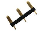 Durable Round Female Pin Header 1x3 Pin Single Row Gold Flash 3.0 AMP