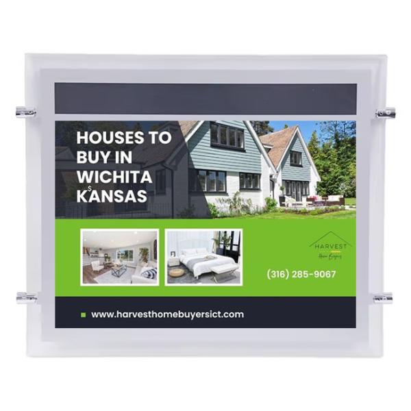 Energy Conservation Strip Screen Display 50000hrs Crystal Lightbox With Acrylic
