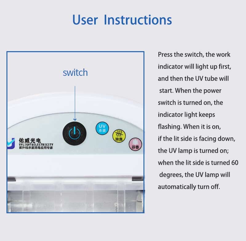 use charge Toilet Mini Germicidal Light Portable Disinfection Quartz Lamp