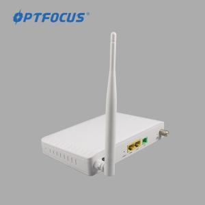 Wholesale 2 Antennas Gpon Onu Modem 1GE 1FE WIFI CATV For Family Gateway CATV WIFI from china suppliers