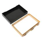 ODM OEM Clamshell Clutch Frames Box Wearproof Rose Gold For Luggage Wallet