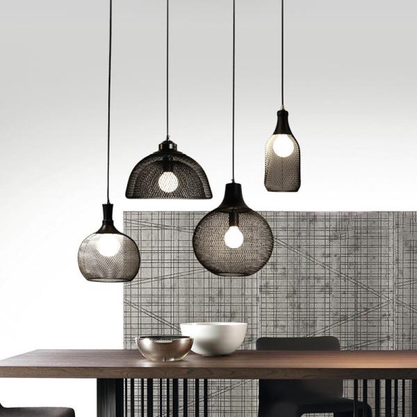 Retro wind iron cage chandelier bar loft creative personality cafe bar window