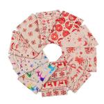 15*17cm Reusable Canvas Drawstring Bags Pocket For Gift Jewelry