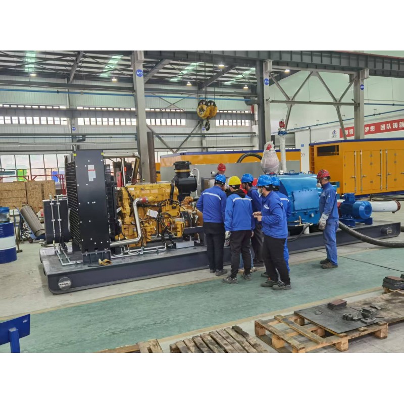 API Drilling Mud Pump System Engine Driven Mud Pump Skid For Oil Drilling Rig