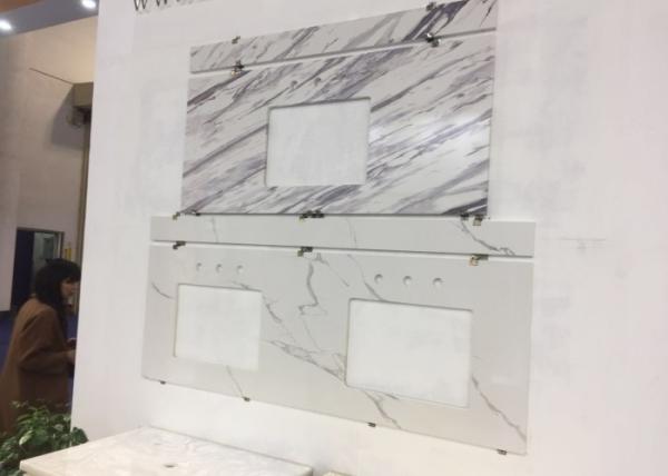 Quality Volakas White Engineered Stone Vanity Tops 22" X 37" X 3/4 " For Bathroom for sale