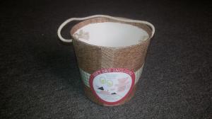 Wholesale Custom made decorative bucket shaped paper box,storage bucket for gifts with handle rope handle from china suppliers