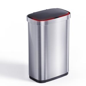 Wholesale Smart Sensor Automatic 20L 16L Square Touchless Stainless Steel Sensor Trash Bin Intelligent with Batteries Required Yes from china suppliers