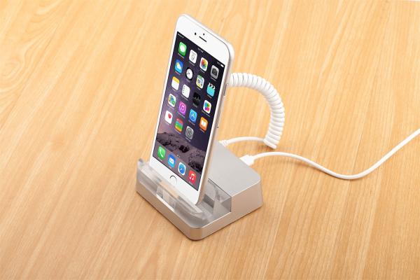COMER alarm lock mobile phone display stand with support security anti-theft