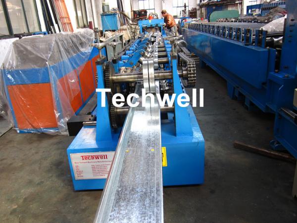 Quality C Z U M Shaped  Purlin Roll Forming Machine With Hydraulic Punching and Cutting for sale