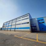 Modern Prefab Steel Warehouse Buildings , High Rigidity Steel Frame Industrial