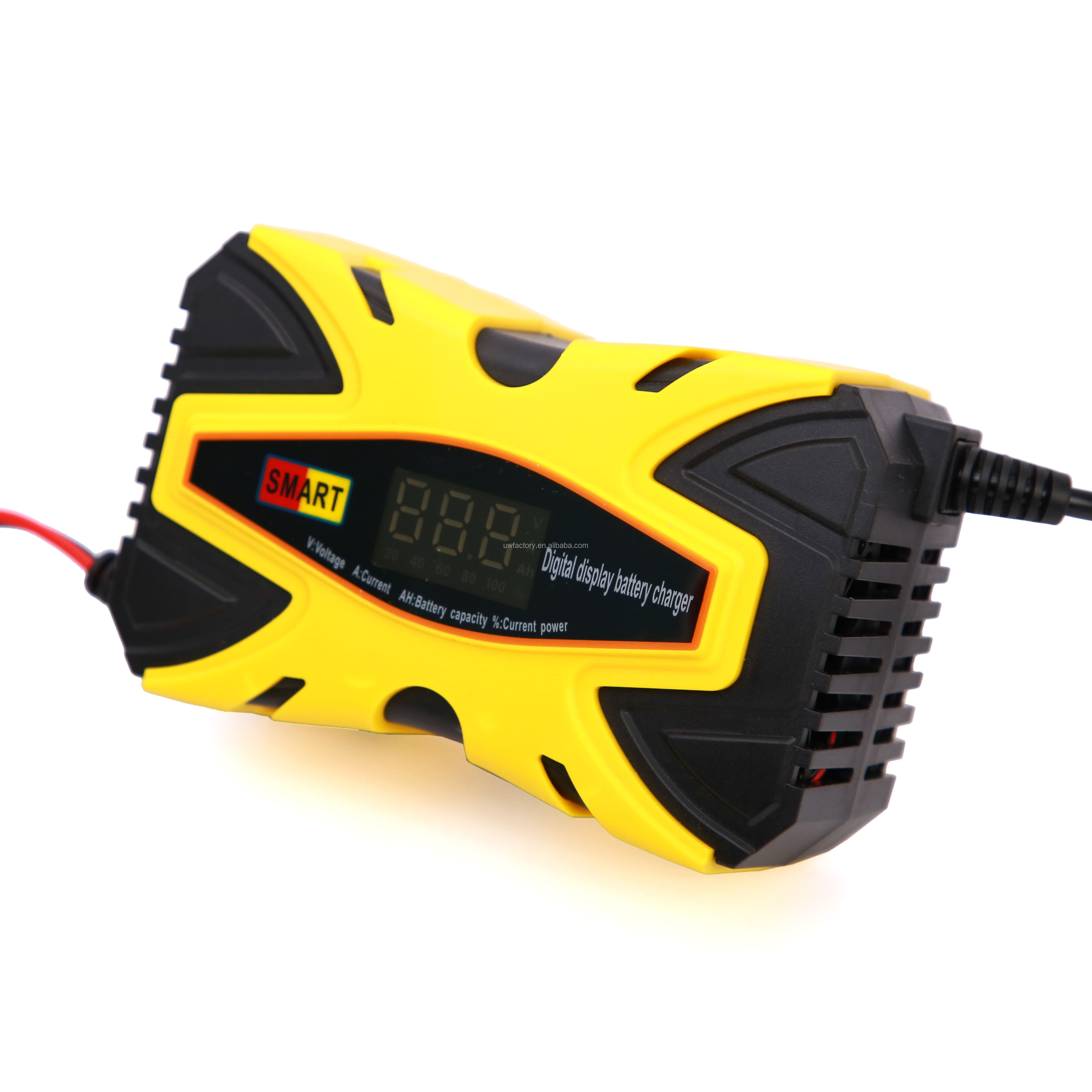 12V 6A Automatic Portable Car Battery Charger for GEL AGM Lead Acid Battery Private Mold Yes Connector Current Protection