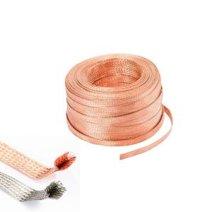 Wholesale 15mm Flat Braided Copper Ground Strap For Transformer Installation from china suppliers