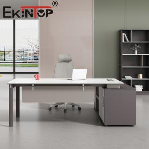 Wholesale Ergonomic Office Desk Wooden Computer Table For Home Furniture Iron from china suppliers