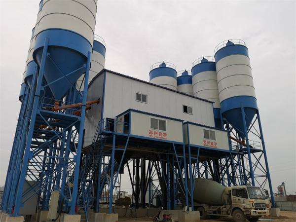 Belt Conveyor Batch Mix Plant 180m3/h Wet Dry Ready Mix Concrete Batching Plant