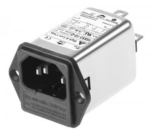 China 6A C14 IEC Power Entry Module With Fuse Holder Power Filter Fast On Terminal on sale